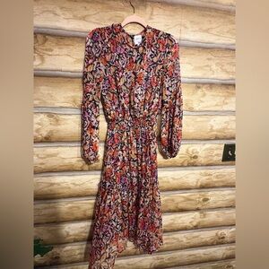 Misa Los Angeles Vibrant Long Sleeve Dress